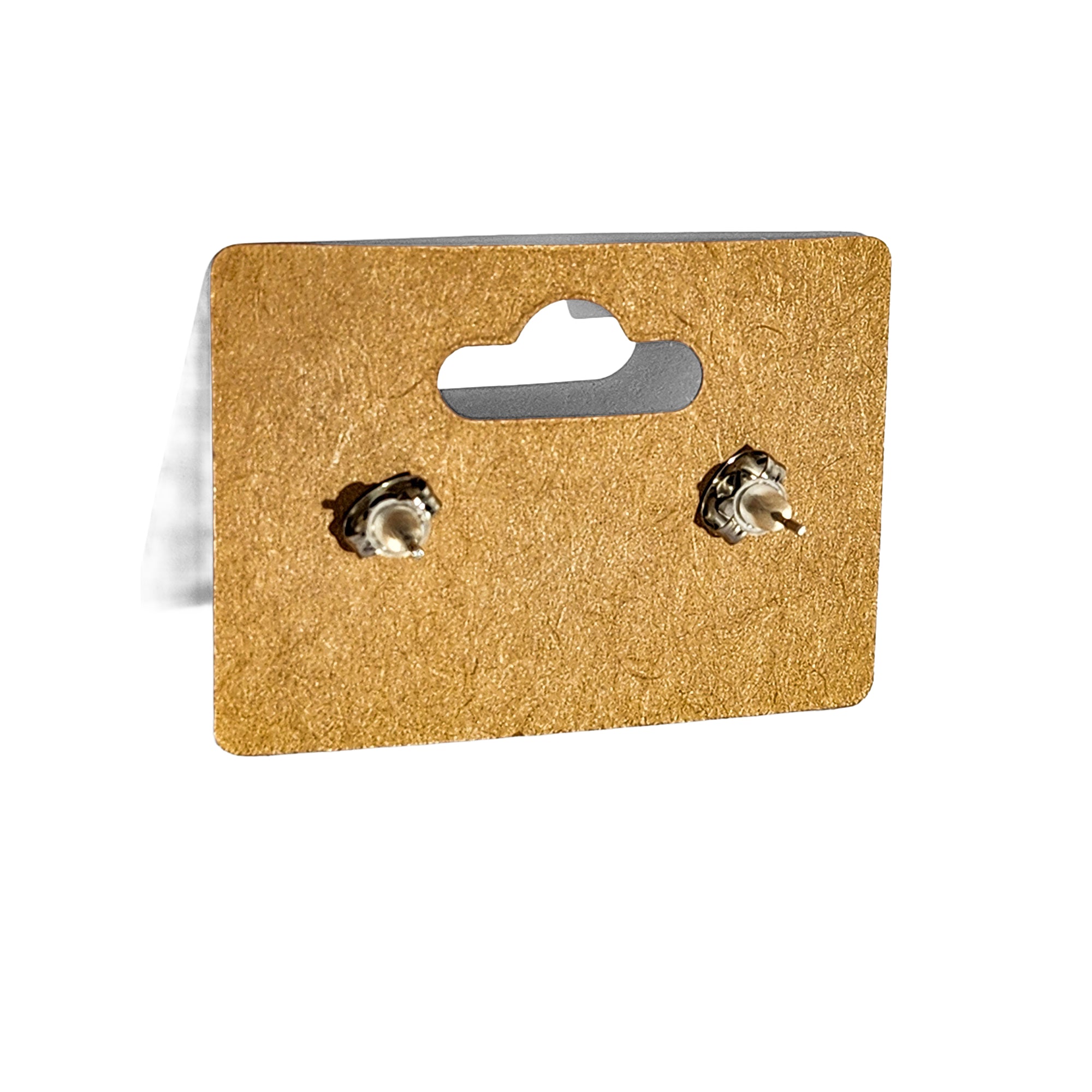 Gold Foliage Porcelain Pendant & Button Flower Earings