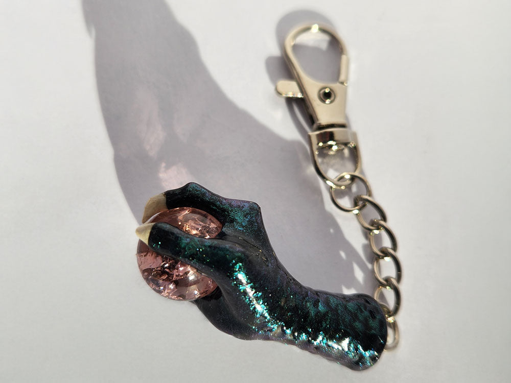 Handmade Dragon Claw Keychain 2"