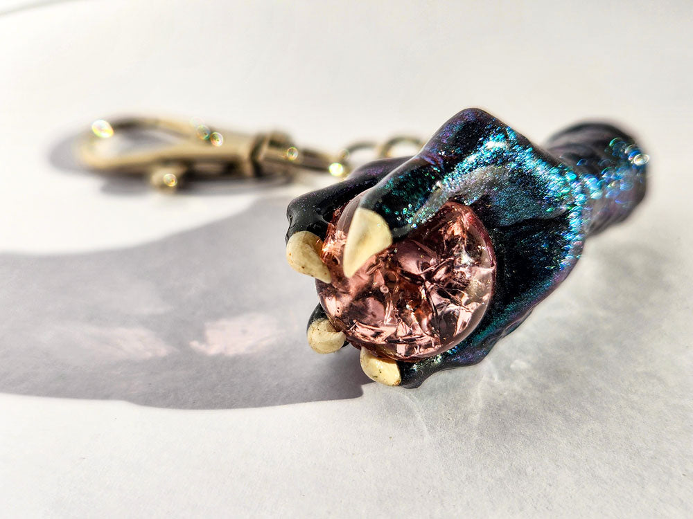 Handmade Dragon Claw Keychain 2"