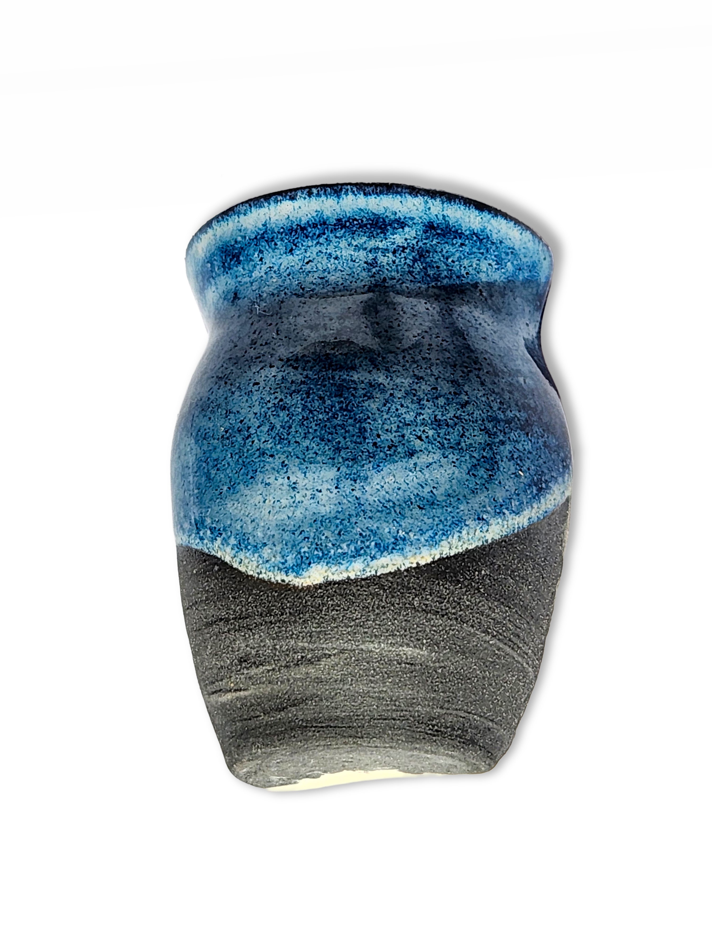 Small Porcelain Magnetic Half-Vase