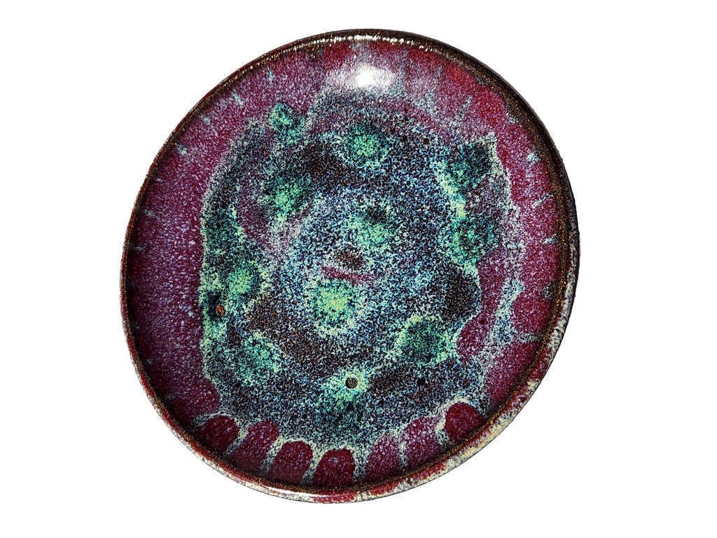 Small Handmade Shallow Bowl – Galaxy Glaze Colors