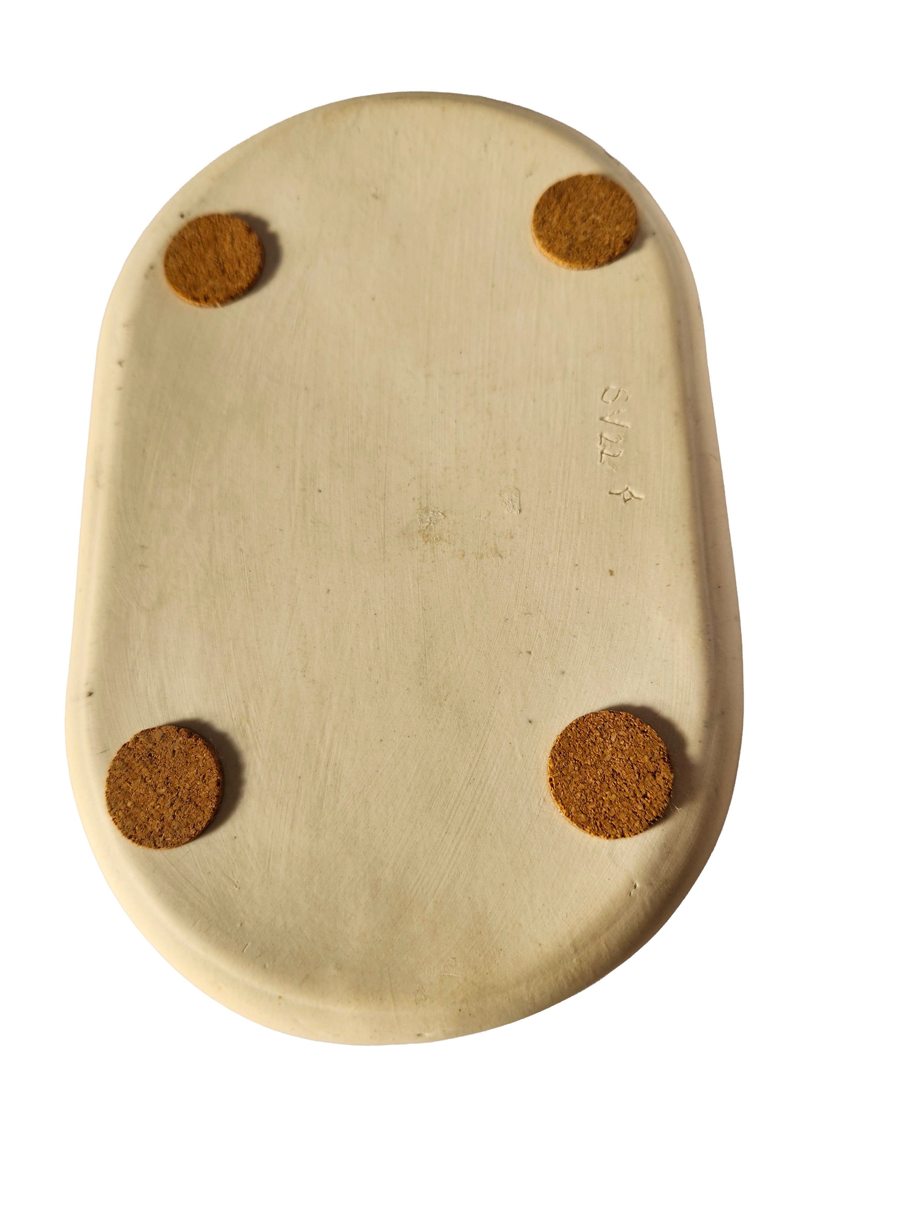 Pink Trinket Tray with Gold Moon & Stars