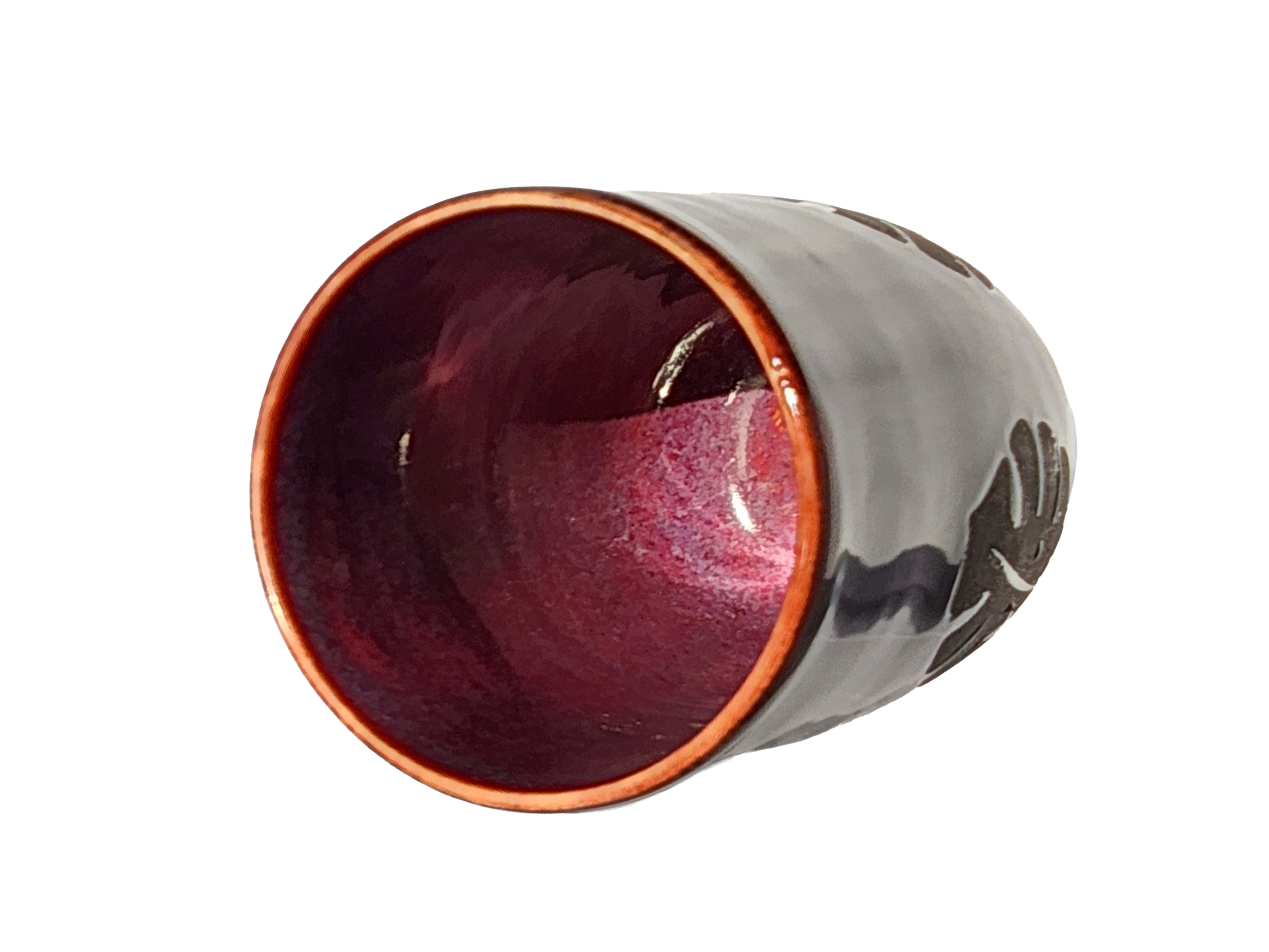 Handmade Monstera Motif Tumbler, 8oz