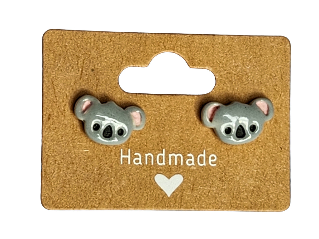 Handmade Koala Stud Earrings