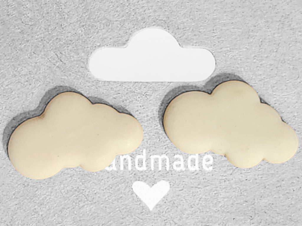 Handmade Cloud Stud Earrings