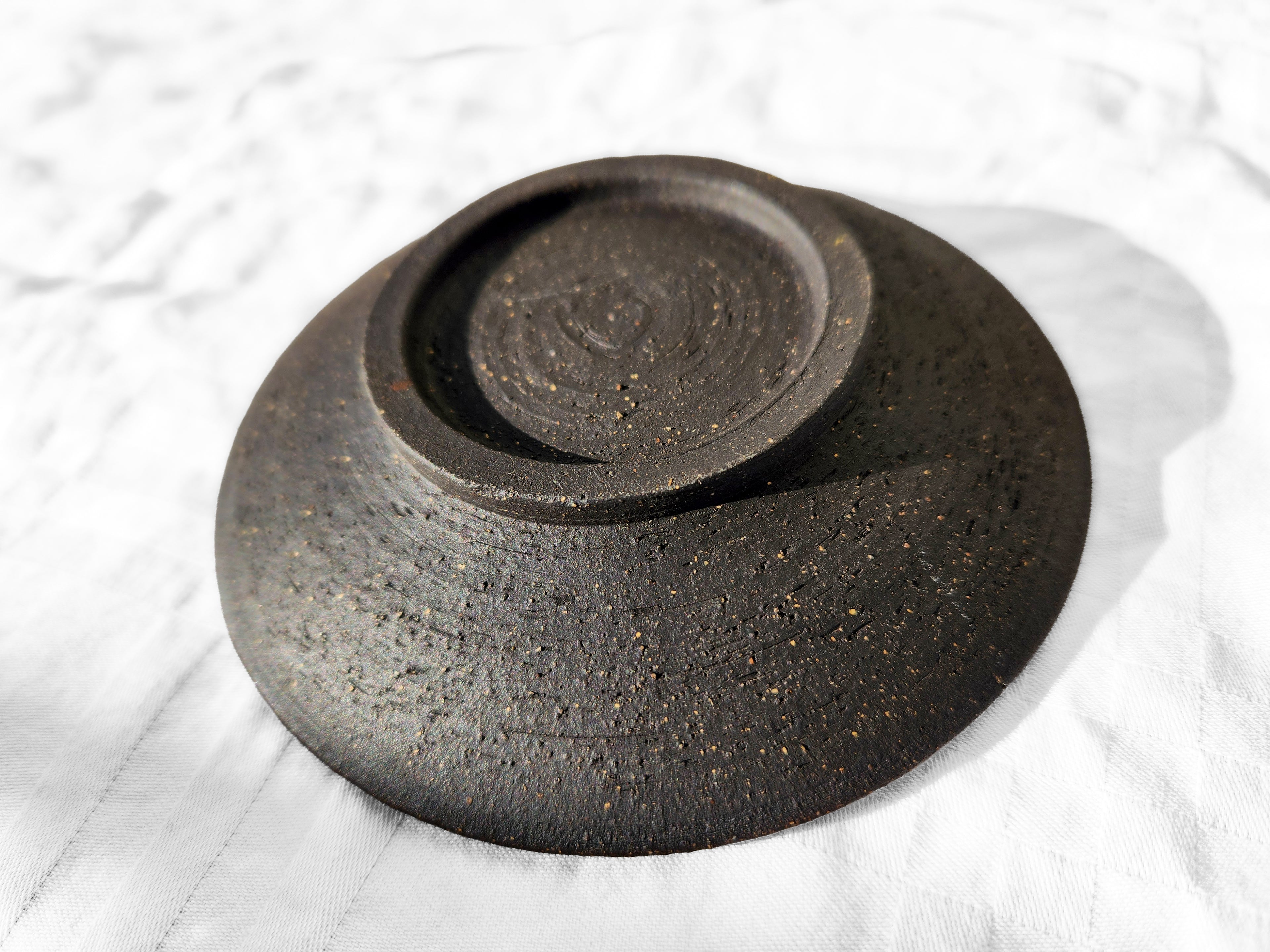 Small Handmade Shallow Bowl – Galaxy Glaze Colors