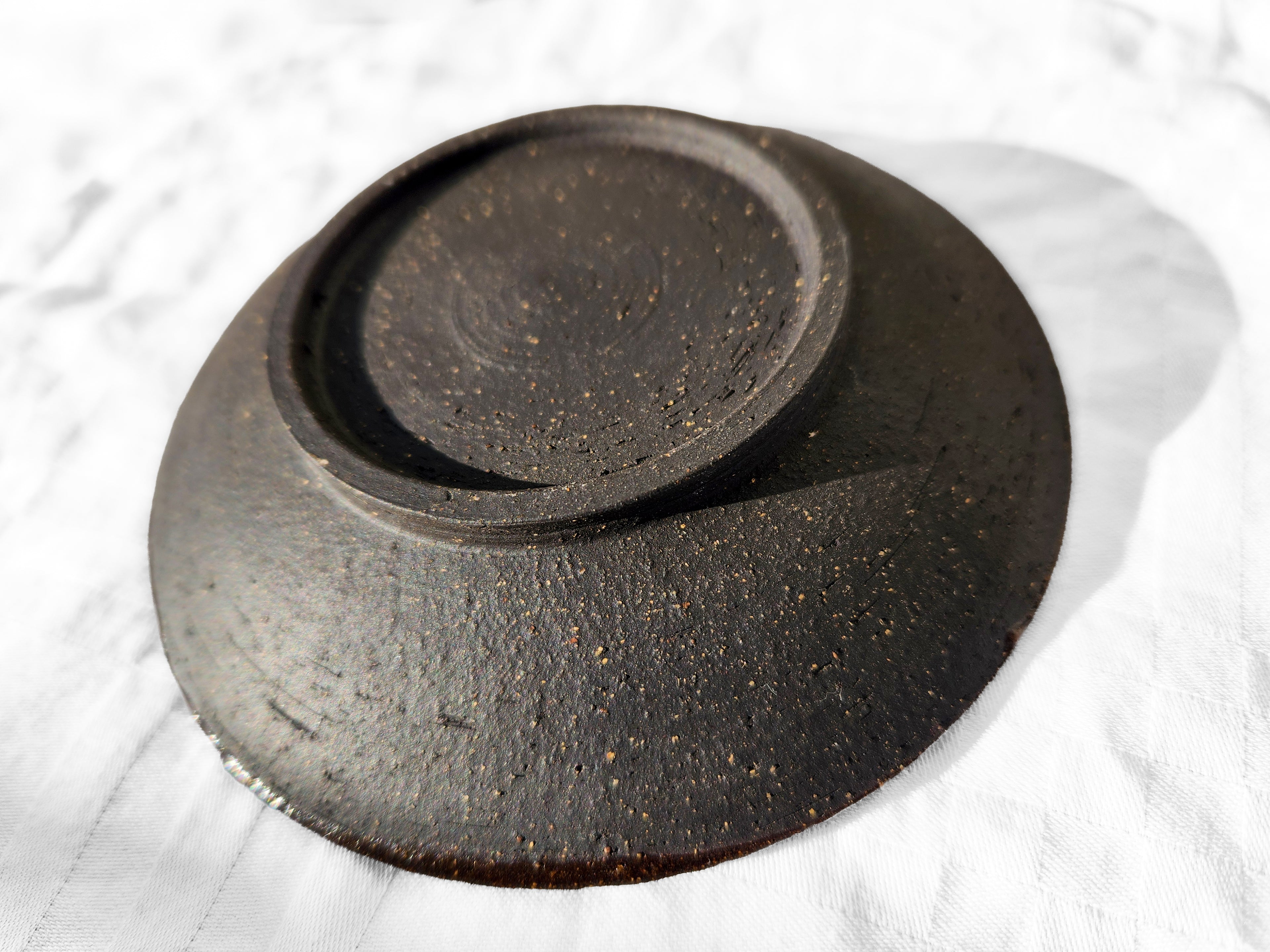 Small Handmade Shallow Bowl – Glossy Purple