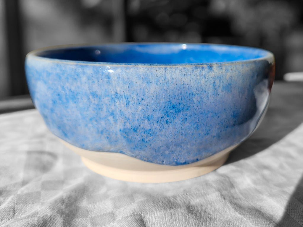 Blue Glazed One of a Kind Dessert Bowl - 6oz