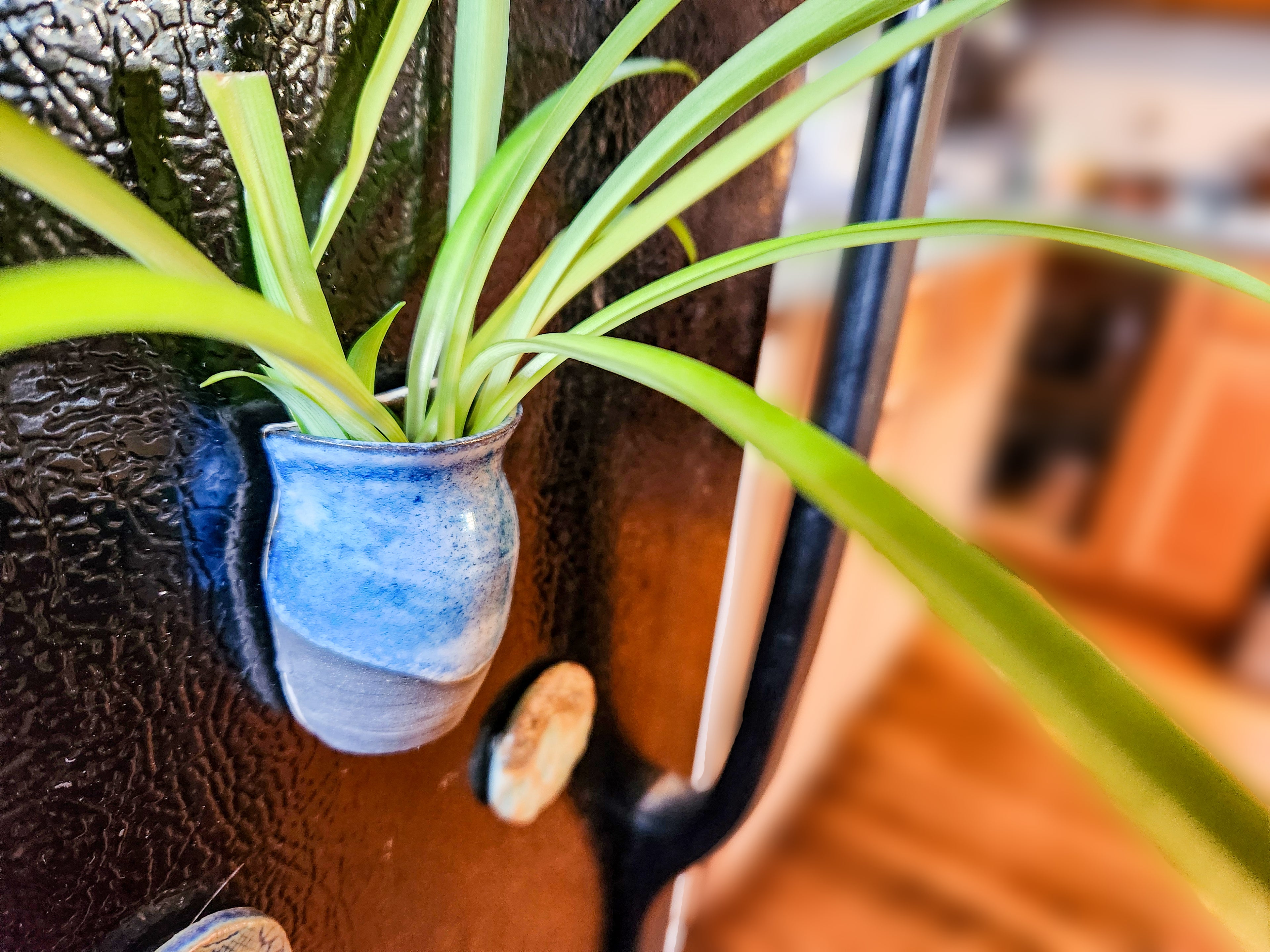 Small Porcelain Magnetic Half-Vase