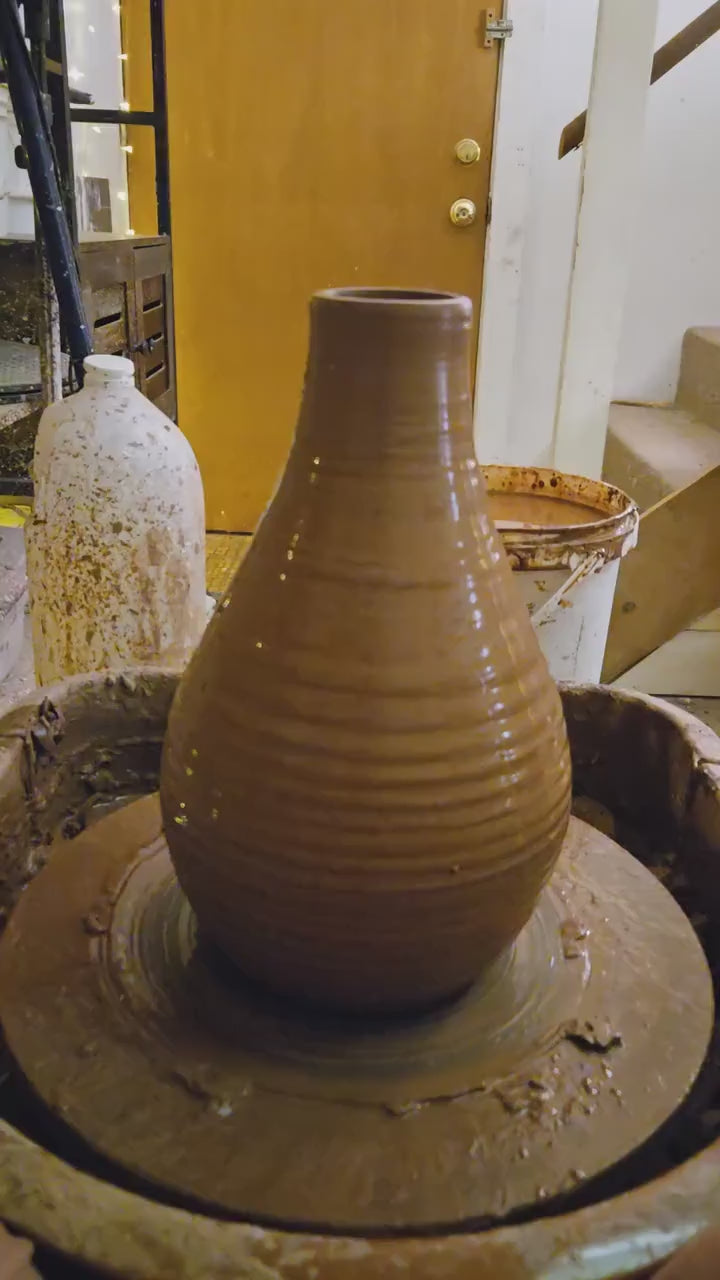 Large Handmade Terracotta Garden Olla with Lid ~ Half Gallon ~ Self Watering Garden Irrigation